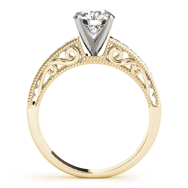 Vintage Style Square Diamond Engagement Ring