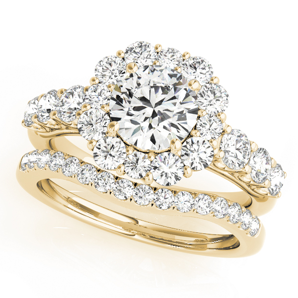 Halo Style Round Diamond Engagement Ring