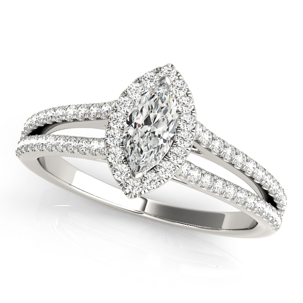 Traditional  Style Marquise Diamond Engagement Ring