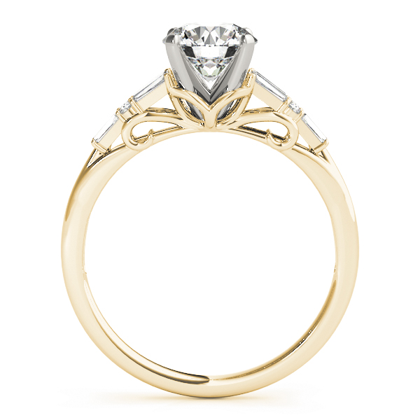 Traditional  Style Baguette Diamond Engagement Ring