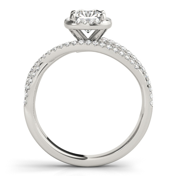 Halo Style Cushion Diamond Engagement Ring