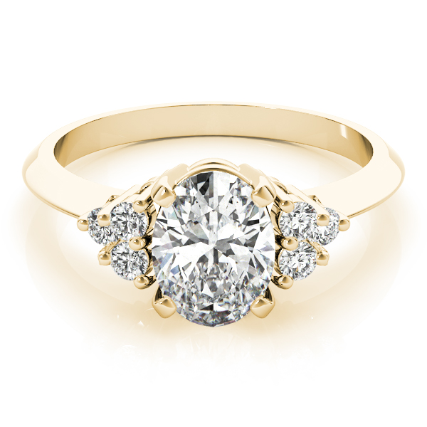 Solitaire Style Oval Diamond Engagement Ring