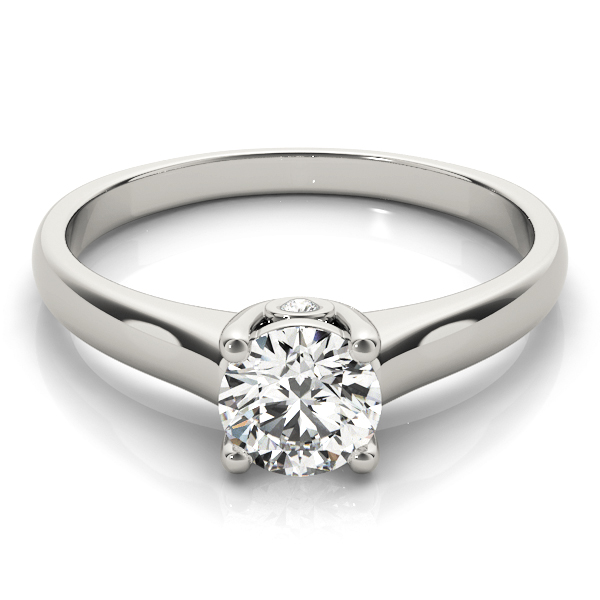 Solitaire Style Round Diamond Engagement Ring