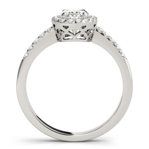 Halo Style Oval Diamond Engagement Ring