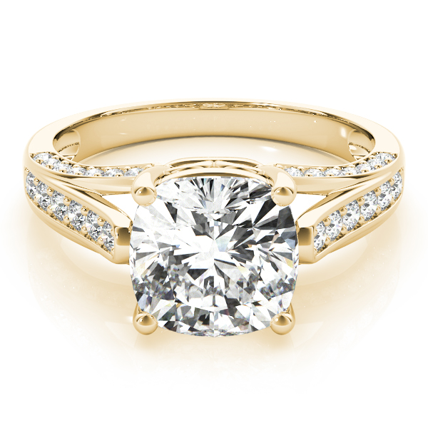 Traditional  Style Princess Diamond Engagement Ring