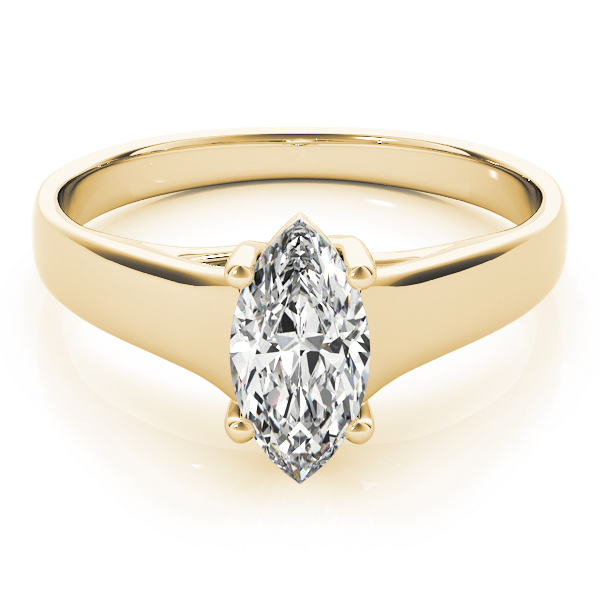 Solitaire Style Marquise Diamond Engagement Ring