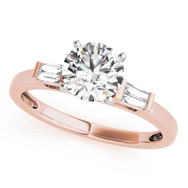 Traditional  Style Baguette Diamond Engagement Ring