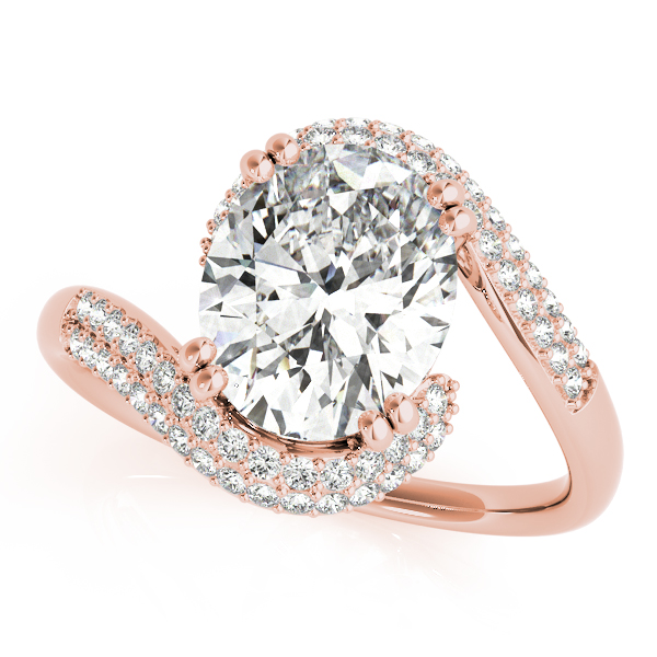 Traditional  Style Oval Diamond Engagement Ring