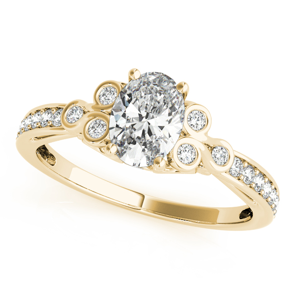 Traditional Style Oval Diamond Engagement Ring