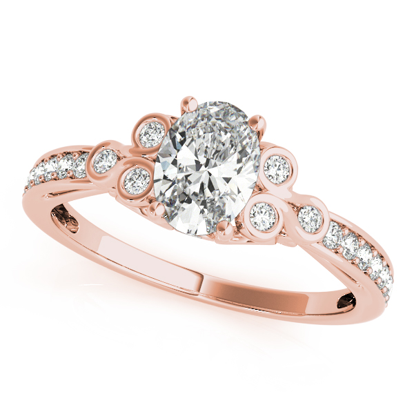 Traditional Style Oval Diamond Engagement Ring