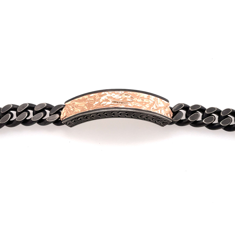 John Hardy Men's Silver and Gold Chain Bracelet